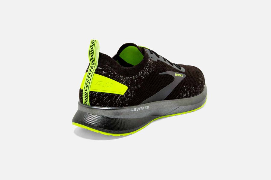 Brooks Israel Levitate 4 Road Running Shoes Mens - Black/Green - RYL-029658